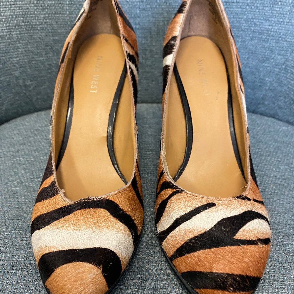 Tiger Print Platform Heels by Nine West